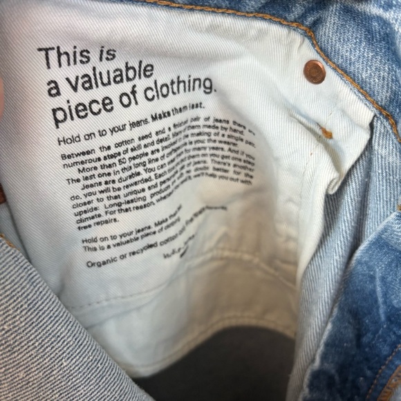 Nudie Jeans Breezy Britt Favorite Blues Size 34x32 - Picture 5 of 8